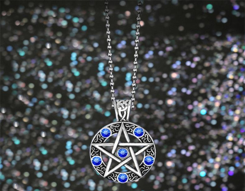 Europe and the United States five-pointed star necklace men and women pendant jewelry