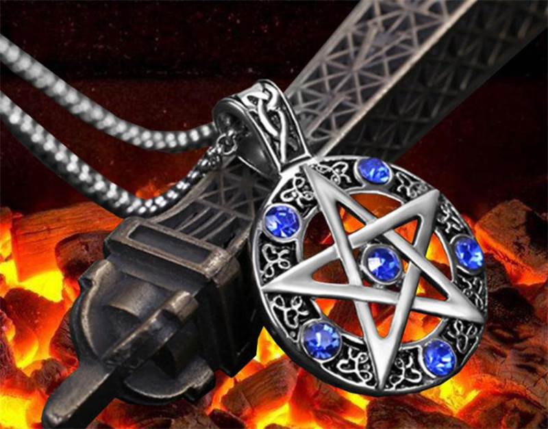 Europe and the United States five-pointed star necklace men and women pendant jewelry