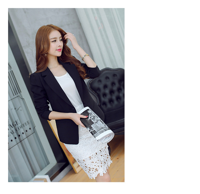 Autumn and winter new women's suits jackets self-cultivation commuting business  fresh leisure