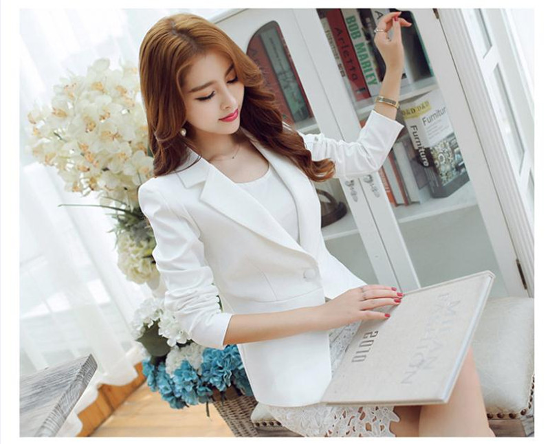 Autumn and winter new women's suits jackets self-cultivation commuting business  fresh leisure