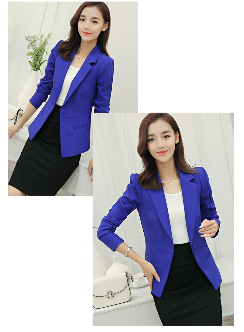 Autumn and winter new women's suits jackets self-cultivation commuting business  fresh leisure