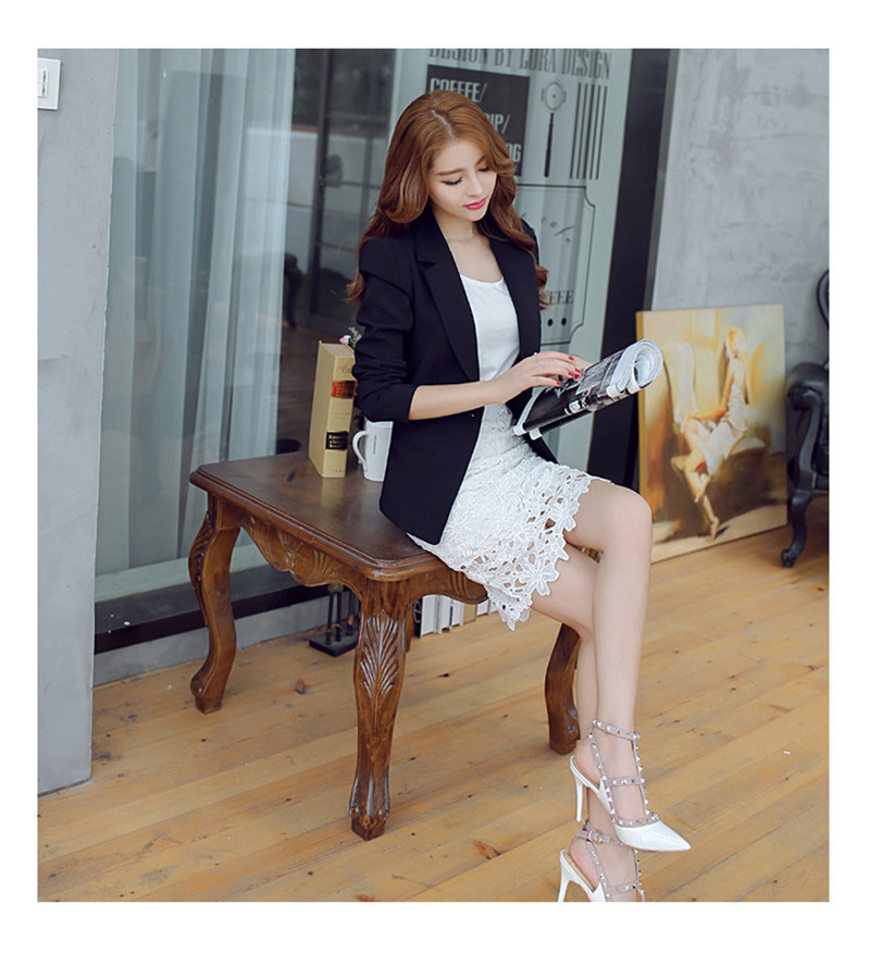 Autumn and winter new women's suits jackets self-cultivation commuting business  fresh leisure