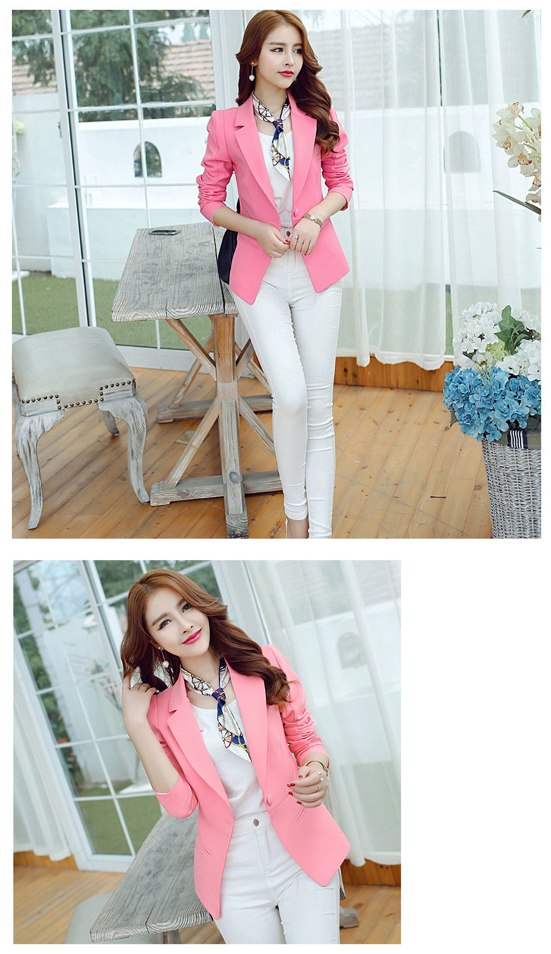 Autumn and winter new women's suits jackets self-cultivation commuting business  fresh leisure