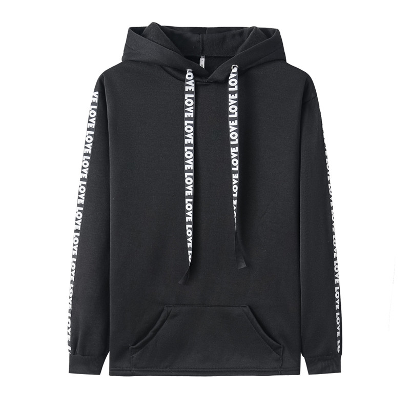 Europe and America large size women's loose loose thin letters sweater coat leisure sports youth