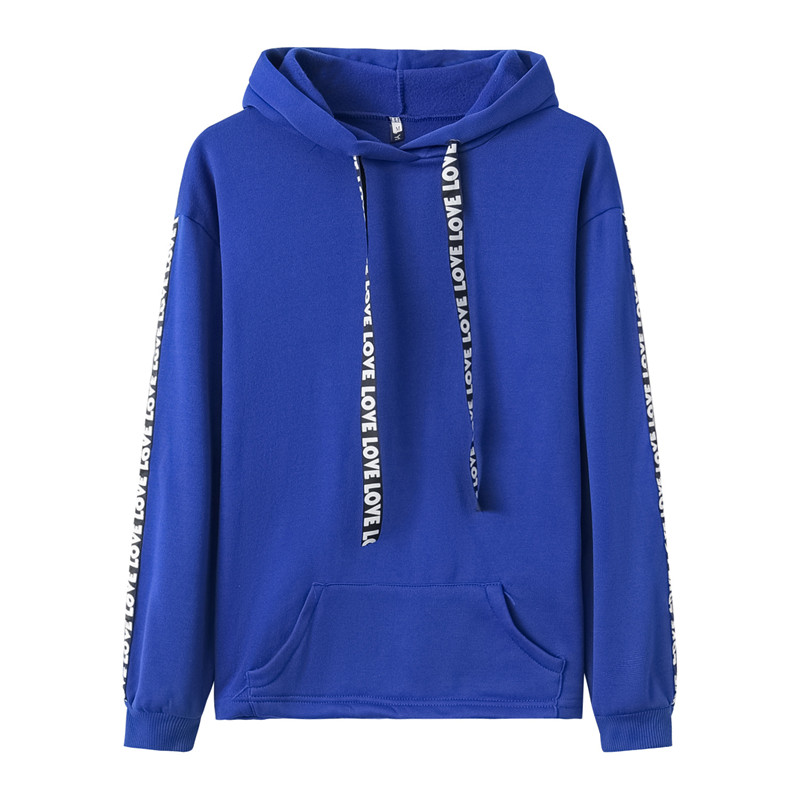 Europe and America large size women's loose loose thin letters sweater coat leisure sports youth