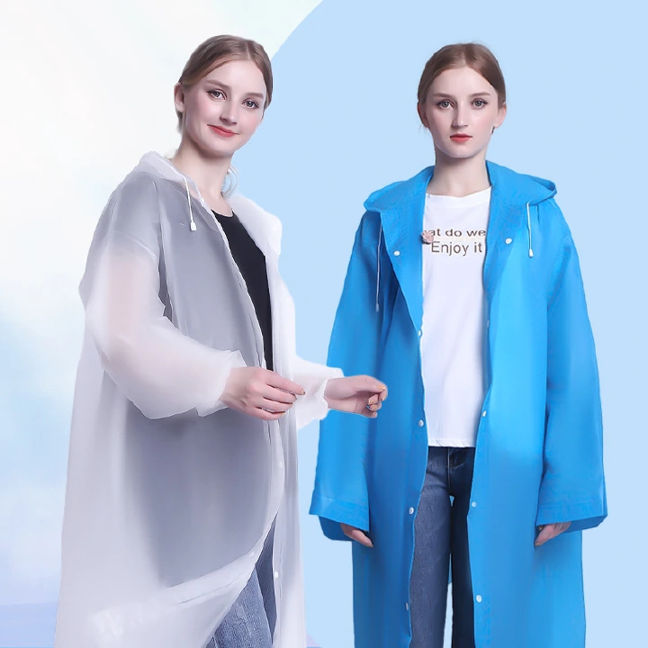 New Arrival Gift Breathable Raincoat Women Men Impermeable Thickened Waterproof Raincoat Tourism Outdoor Hiking Hooded Rain Poncho Non disposable