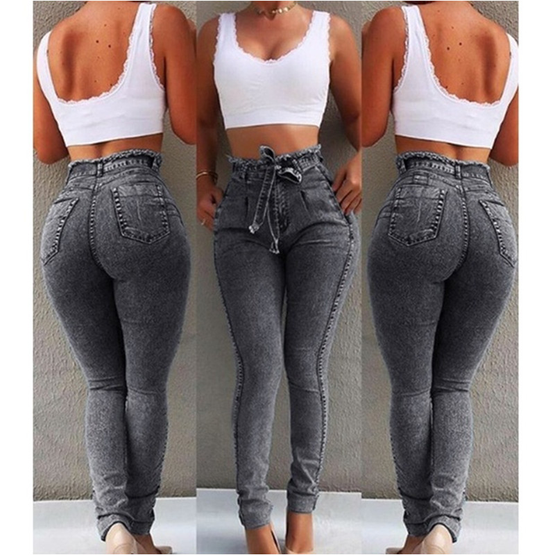 Jeans Newest Fashion Hot Women Lady Denim Skinny Pants High Waist Stretch Jeans Pencil Jeans
