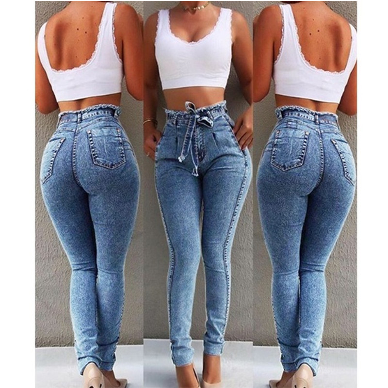Jeans Newest Fashion Hot Women Lady Denim Skinny Pants High Waist Stretch Jeans Pencil Jeans