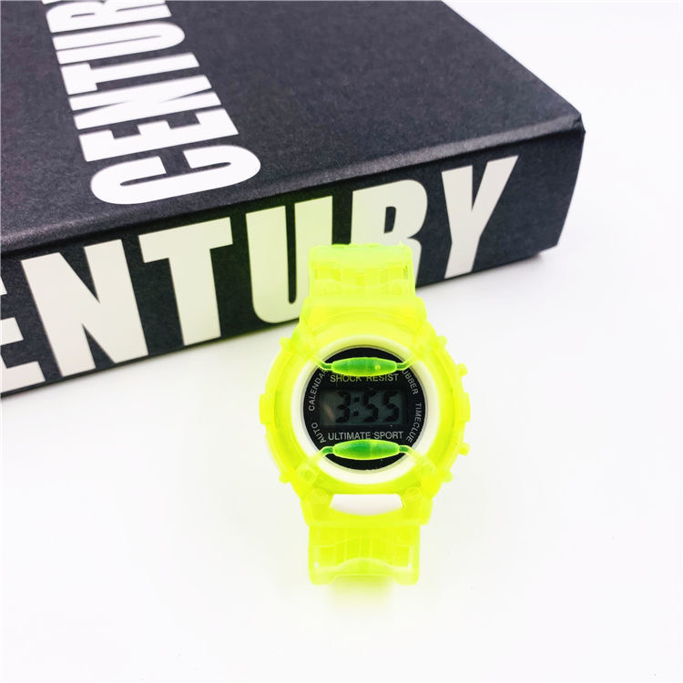 Child LED Digital Sport Watches Time Fashion Candy Color Wrist Watch Transparent Clock For Boy Girls Wristwatches Children Watches