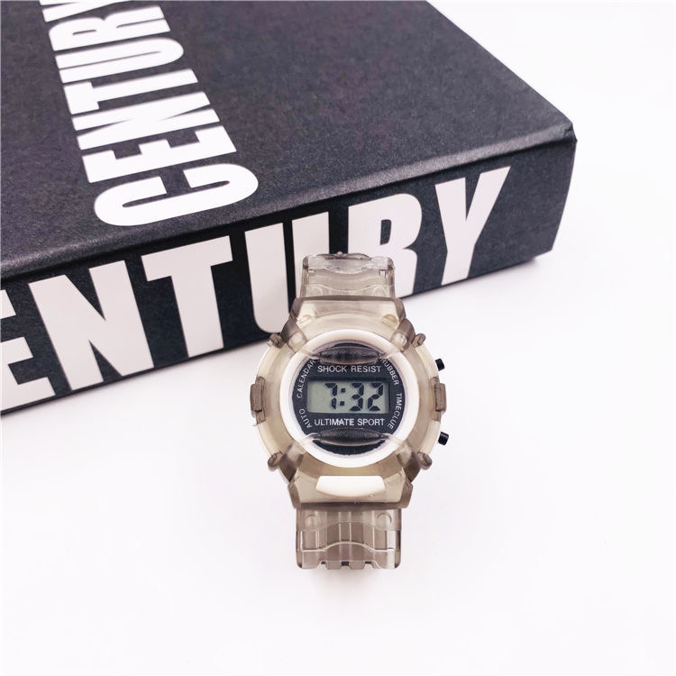 Child LED Digital Sport Watches Time Fashion Candy Color Wrist Watch Transparent Clock For Boy Girls Wristwatches Children Watches