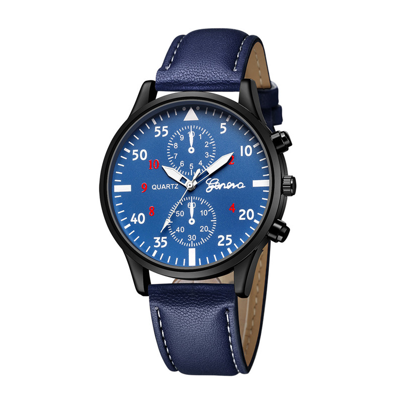The Mens' Quartz Wrist Watches High Quality PU Leather Watch Strap Slim Dial Casual Waterproof