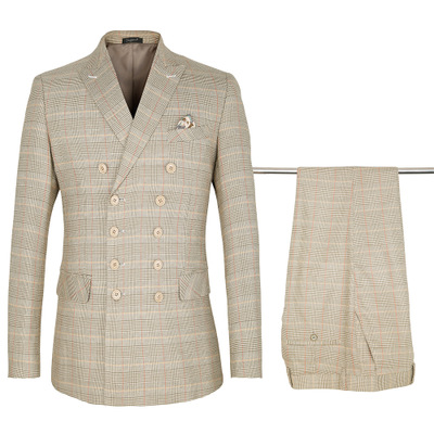 GentleMen's Luxury Slim Business Clothing Two-Piece Formal Suit Blazer Jacket Pants Set Party