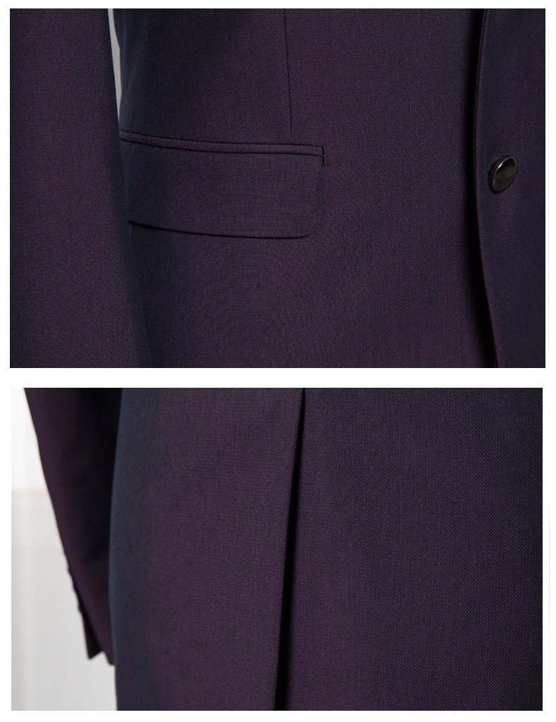 Men's Fashion Slim Suits Business Cloth Groom Groomsman Two-Piece Suit Blazer Jacket Pants Set