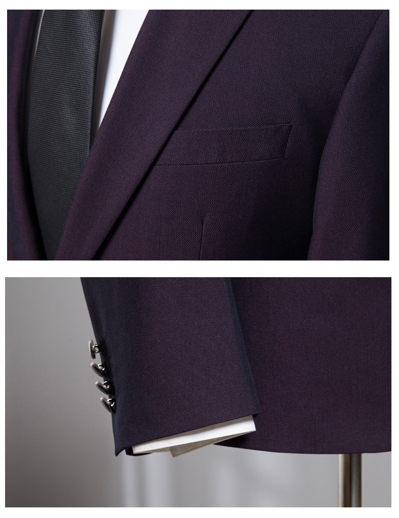 Men's Fashion Slim Suits Business Cloth Groom Groomsman Two-Piece Suit Blazer Jacket Pants Set