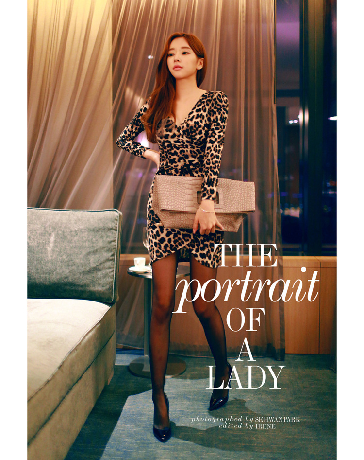 New Leopard Print Women's Sexy Slim Dress Party One Piece Dress Long Slim V-Neck long sleeve Dress