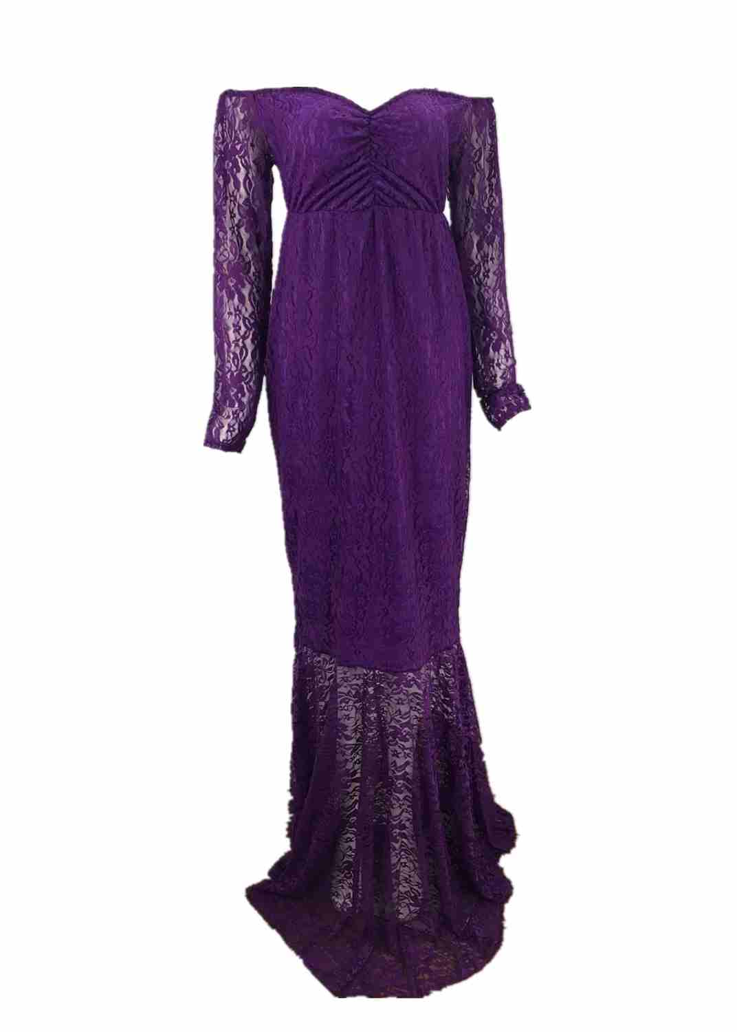 Sexy Lace Pregnant womenDress Women Cake skirt Dresses Elegant Strapless Long Dress