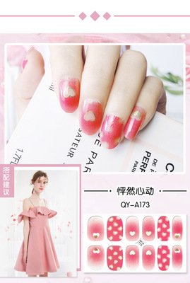New Violet White Gold W/Silver Thread Nail Sticker Waterproof Nail Sticker Finished Nail Sticker