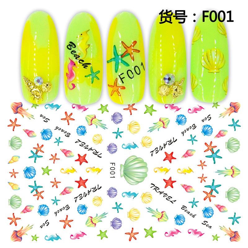 3D Manicure Stickers New Flower Manicure Stickers Japanese Dream Flower Manicure Stickers