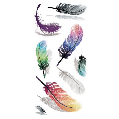 3D Tattoo Paste Rose Butterfly Scorpion Color Print Waterproof Tattoo Sticker Combination view 3