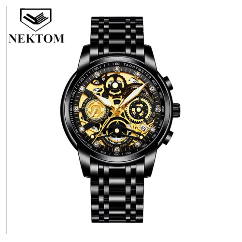 2021 New Style Multifunctional Calendar Sports Business Men Watch Stainless Steel Water Proof Watch