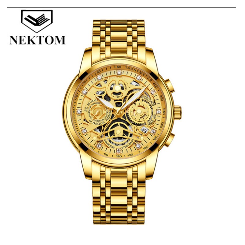 2021 New Style Multifunctional Calendar Sports Business Men Watch Stainless Steel Water Proof Watch