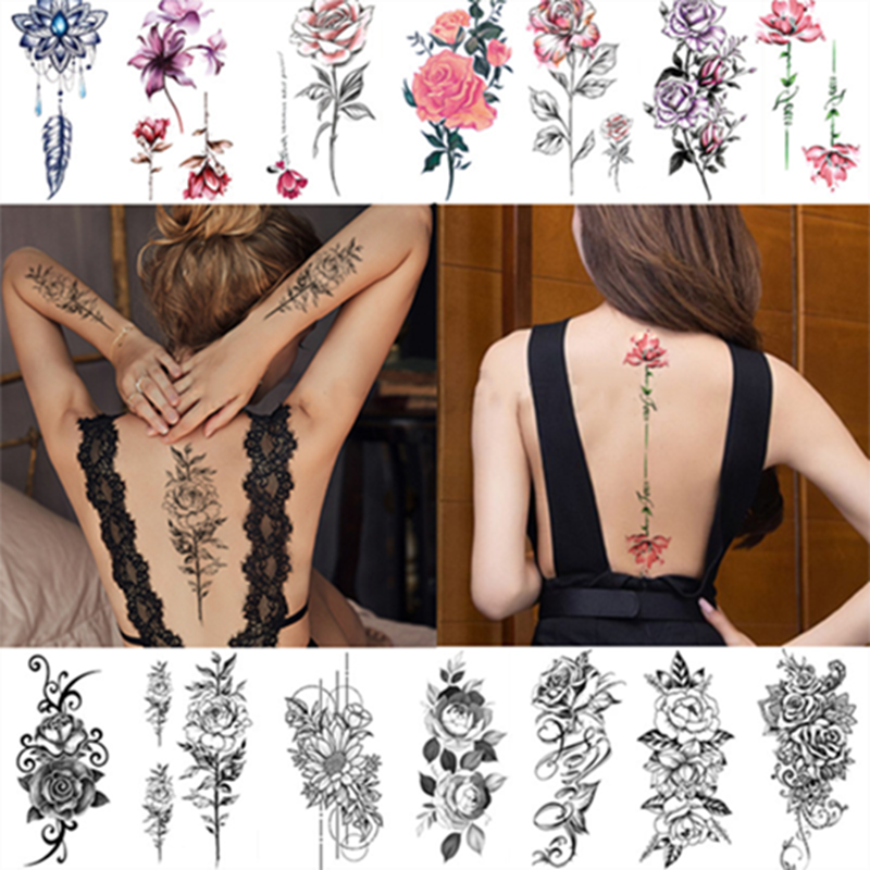 10PCS Half Arm Waterproof Disposable Tattoo Sticker Original Tattoo Sticker Tatoo One Time Body Art view 10