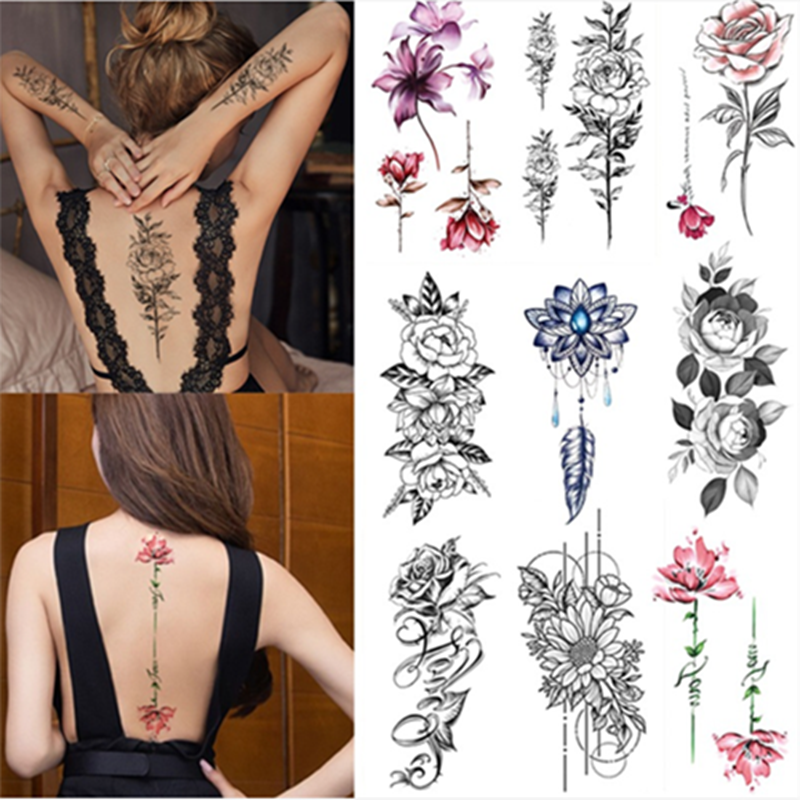 10PCS Half Arm Waterproof Disposable Tattoo Sticker Original Tattoo Sticker Tatoo One Time Body Art view 2