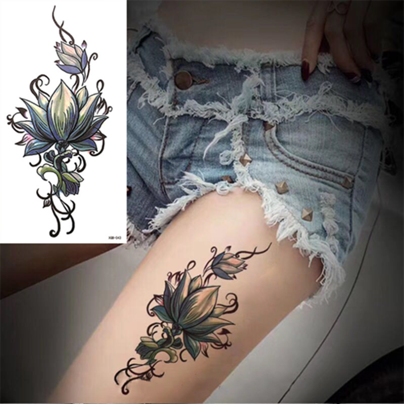 10PCS Half Arm Waterproof Disposable Tattoo Sticker Original Tattoo Sticker Tatoo One Time Body Art view 3
