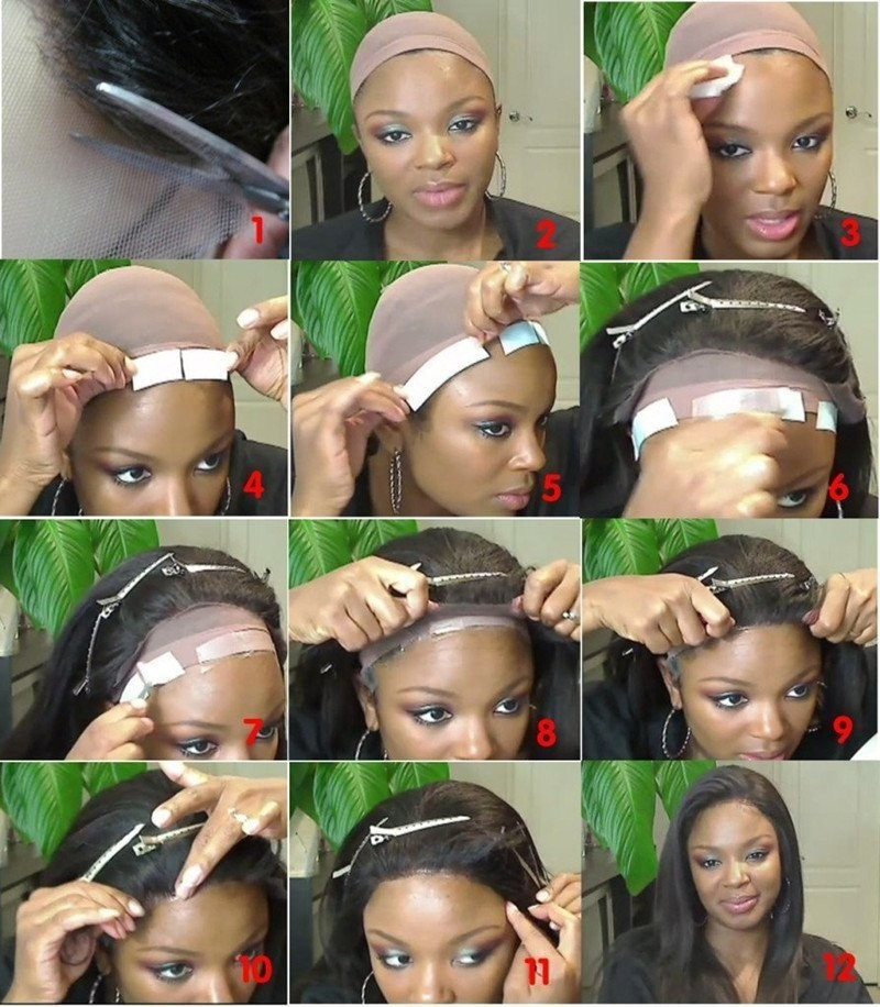 Fashion African Hot Sale Women's Wig 100cm Split Long Straight Hair Black Chemical Fiber Wigs