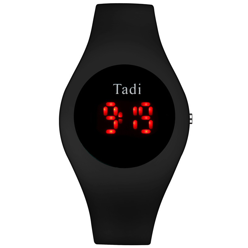 2021 Fashion New LED Sport Silicone Electronic Watch Personality Candy Color Children's Watch
