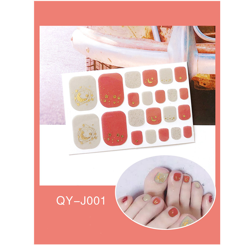 2021 New Gifts 5 Sets Korea Little Prince Nail Applicator 3D Gilding Nail Toenail Sticker Waterproof view 2