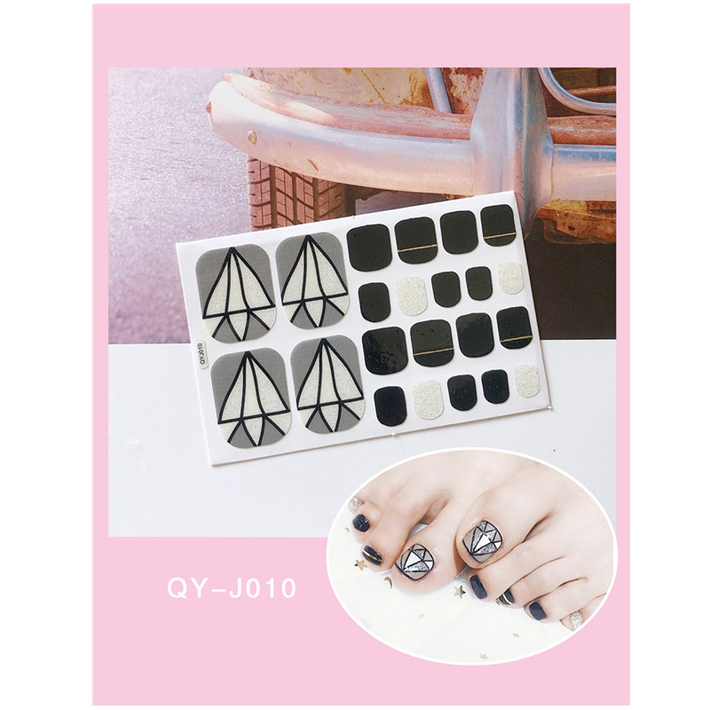 Girls Gift 5 Sets Korea Little Prince Nail Applicator 3D Gilding Nail Toenail Sticker Waterproof view 5