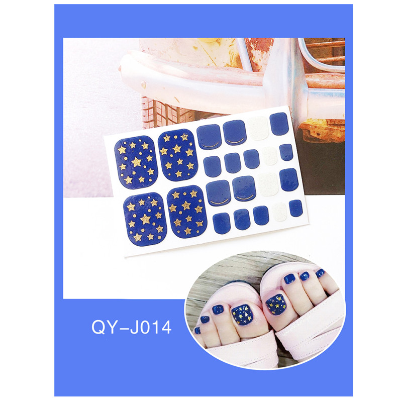 Girls Gift 5 Sets Korea Little Prince Nail Applicator 3D Gilding Nail Toenail Sticker Waterproof view 2