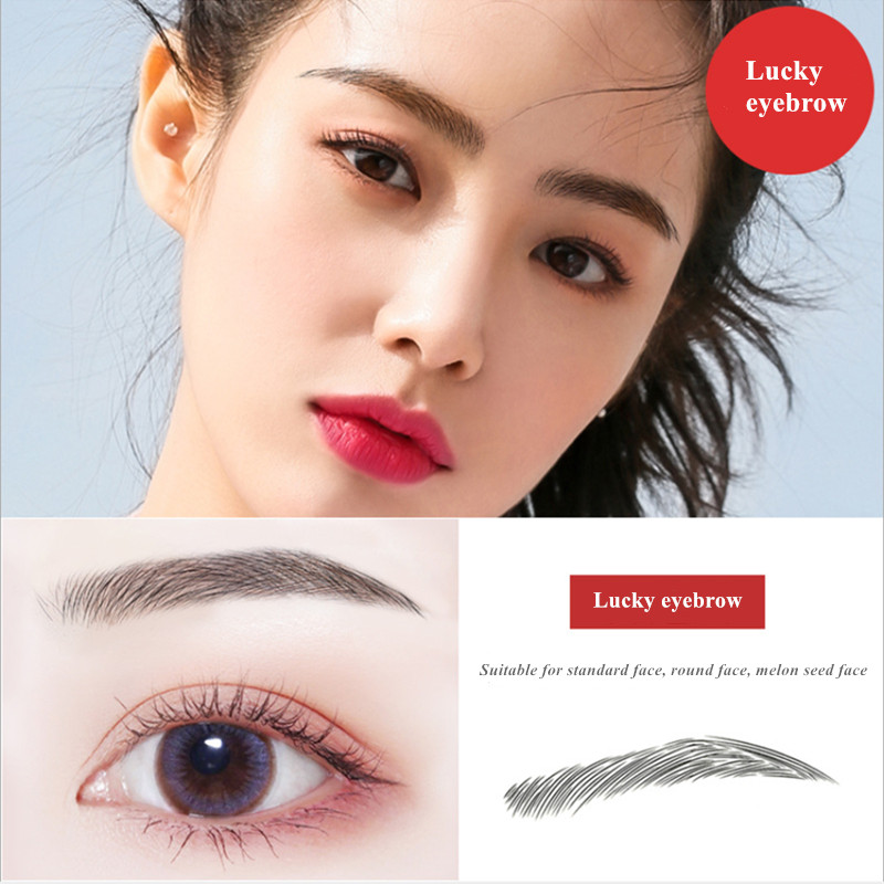 Hot selling 10 Pairs 6D Simulation Eyebrow Paste Lable Tattoo Sticker Waterproof Wholesale view 5