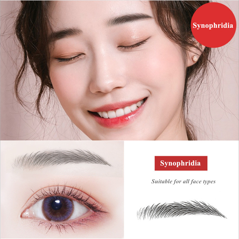 Hot selling 10 Pairs 6D Simulation Eyebrow Paste Lable Tattoo Sticker Waterproof Wholesale view 9