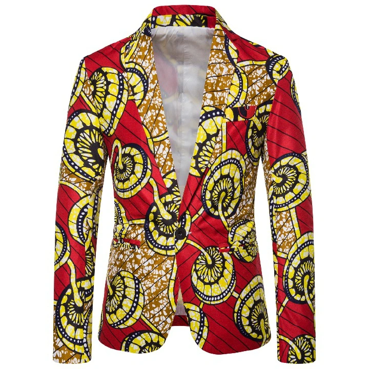 New Product Recommendation: 16 Color Fashionable European Men's Casual Suit Coat Multi Color Printed Suit Men's Luxury Dress Gift Box Boyfriend Husband's son Classmate's Birthday Gift
