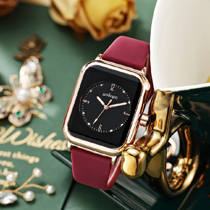 Creative Fashion All-match Quartz Women's Watch New Trend Silicone Luminous Lovers Girlfriends Wife's Birthday Gift Watch Simple Fashion Student Watch