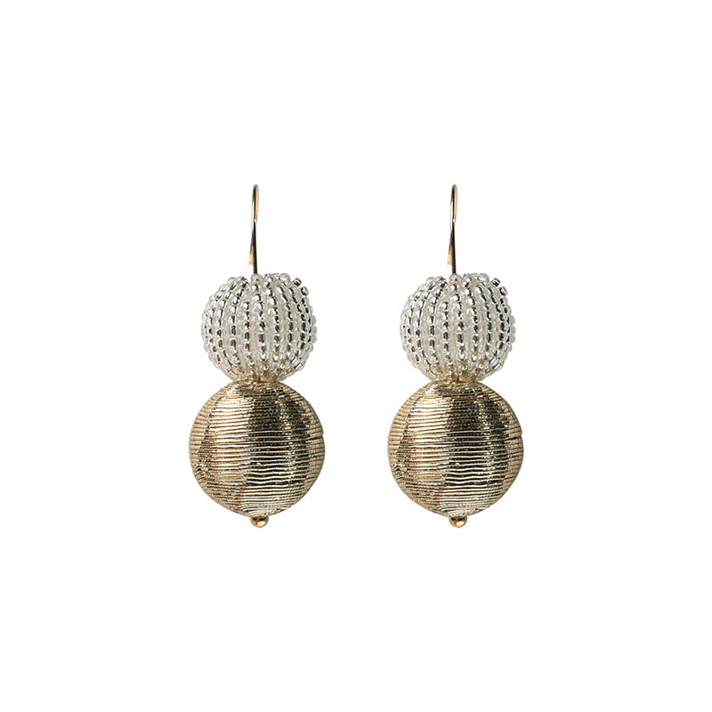 babituo alloy bead dangle earrings statement personality earring women fashion jewelry