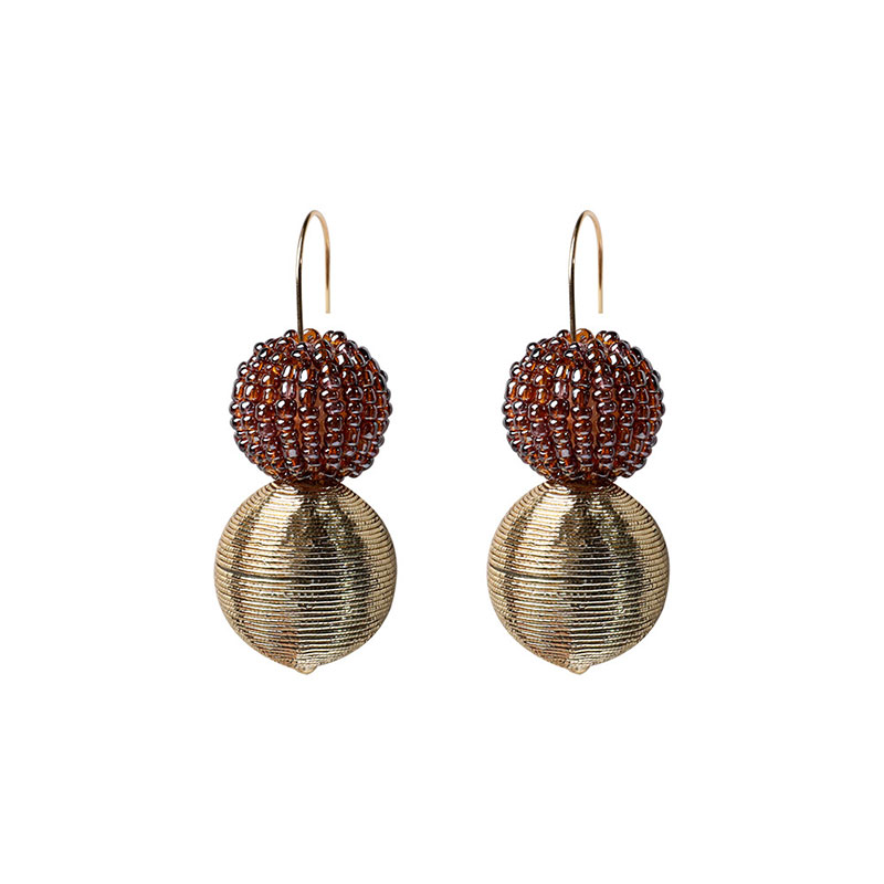 babituo alloy bead dangle earrings statement personality earring women fashion jewelry
