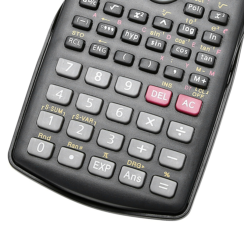Handheld Student's Calculator 2 Line Display Portable Multifunctional Calculator for Mathematics