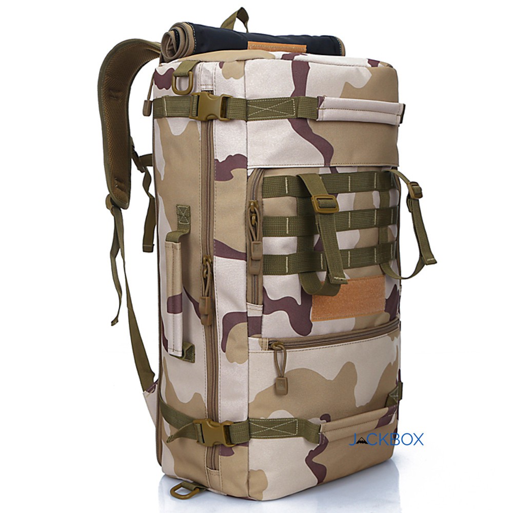 50L Women Men Bag Military Outdoor Backpack Local Lion Hiking Backpack Multifunction