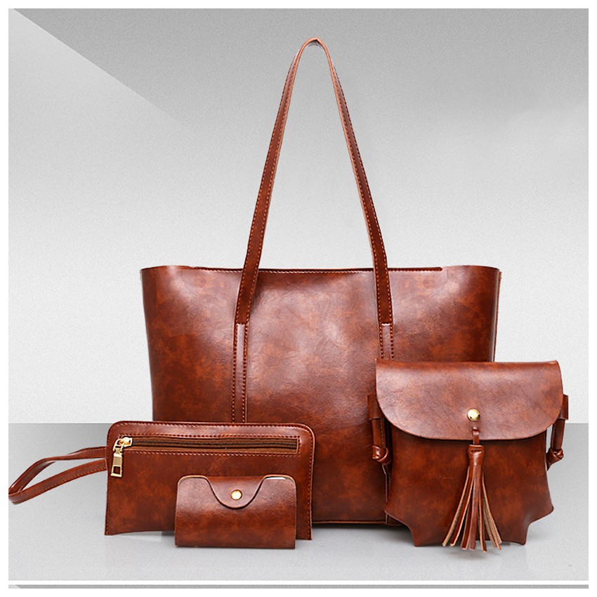 4 in 1 Bag Women's Handbag Women's Sling Bag Shoulder Bags Women Handbags