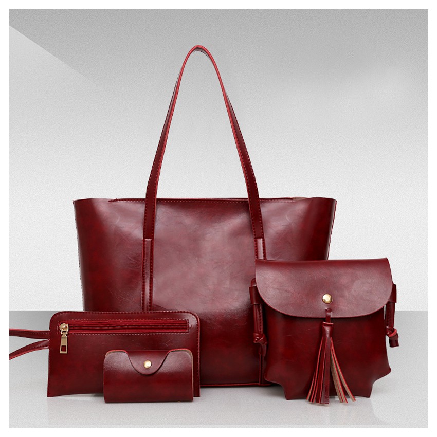 4 in 1 Bag Women's Handbag Women's Sling Bag Shoulder Bags Women Handbags