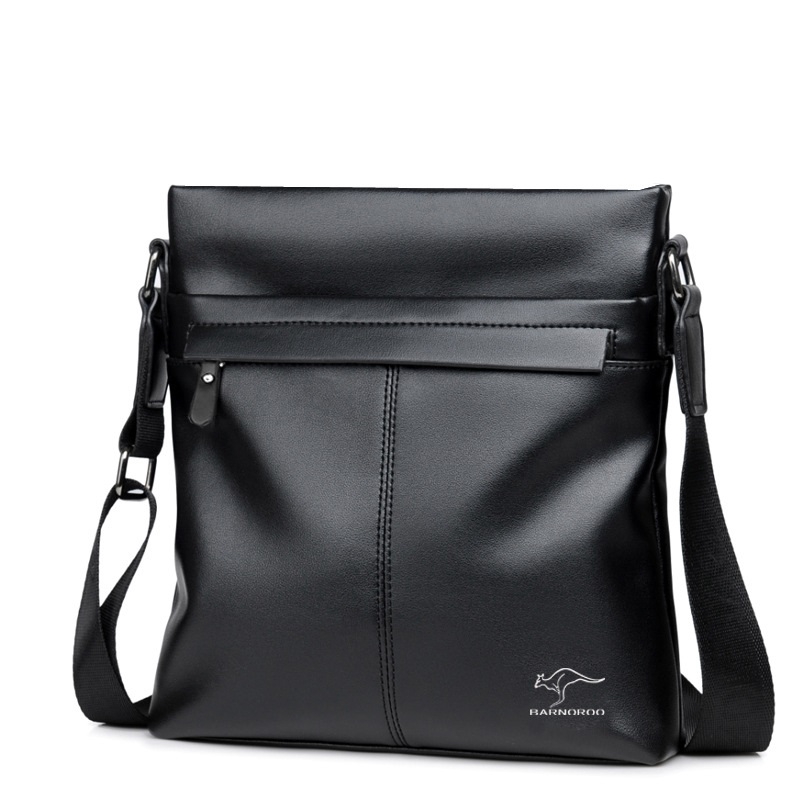 Men's Sling Bag Soft Leather Shoulder Bag Business Man Crossbody Bag