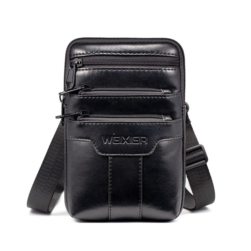 Men's Tote Bag Waist Bag Leather Crossbody Bag Casual Waist Bag