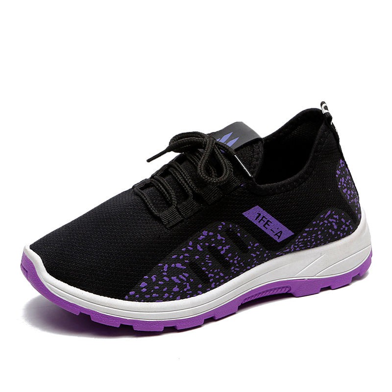 Casual Women's Shoes Running Sports Shoes Lace Up Mesh Breathable Sneaker
