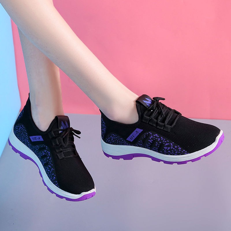 Casual Women's Shoes Running Sports Shoes Lace Up Mesh Breathable Sneaker