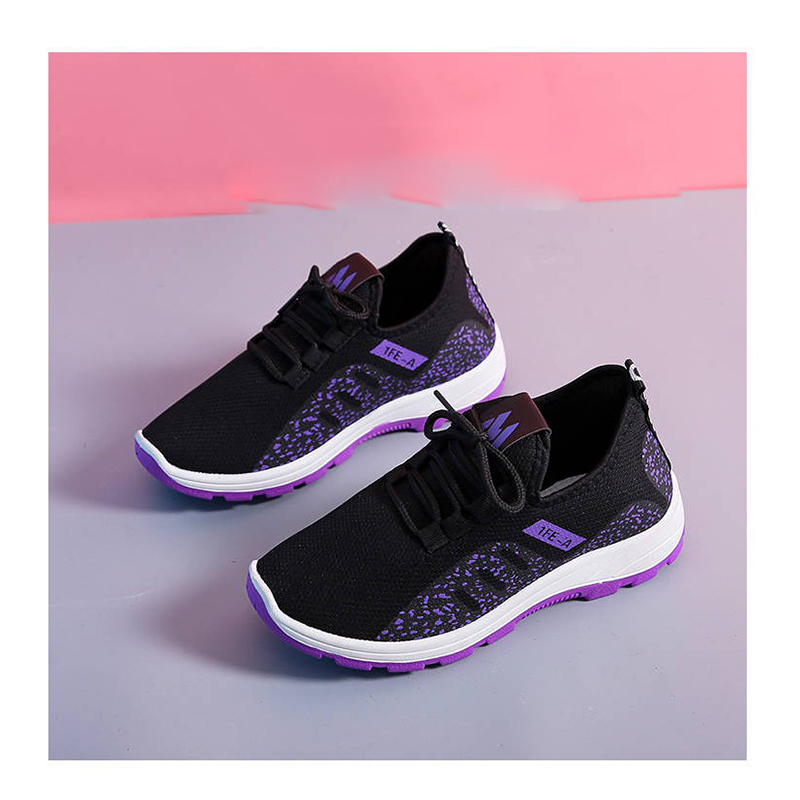 Casual Women's Shoes Running Sports Shoes Lace Up Mesh Breathable Sneaker