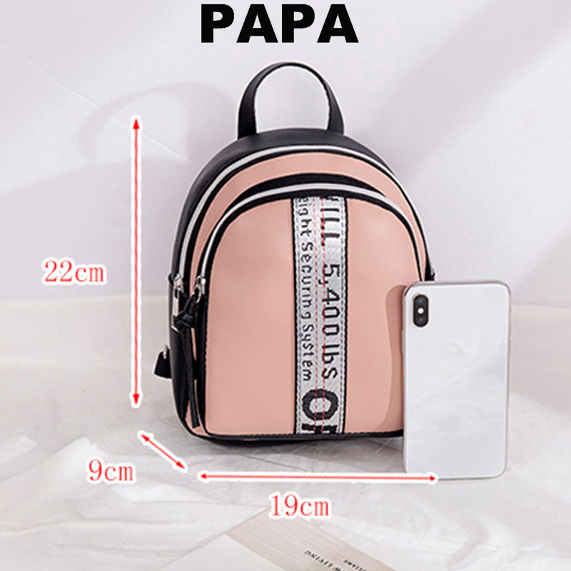 Fashion Korean Women's Bag PU Shoulder Bag Small School Bag Sling Bag Women Backpack Lady Bag