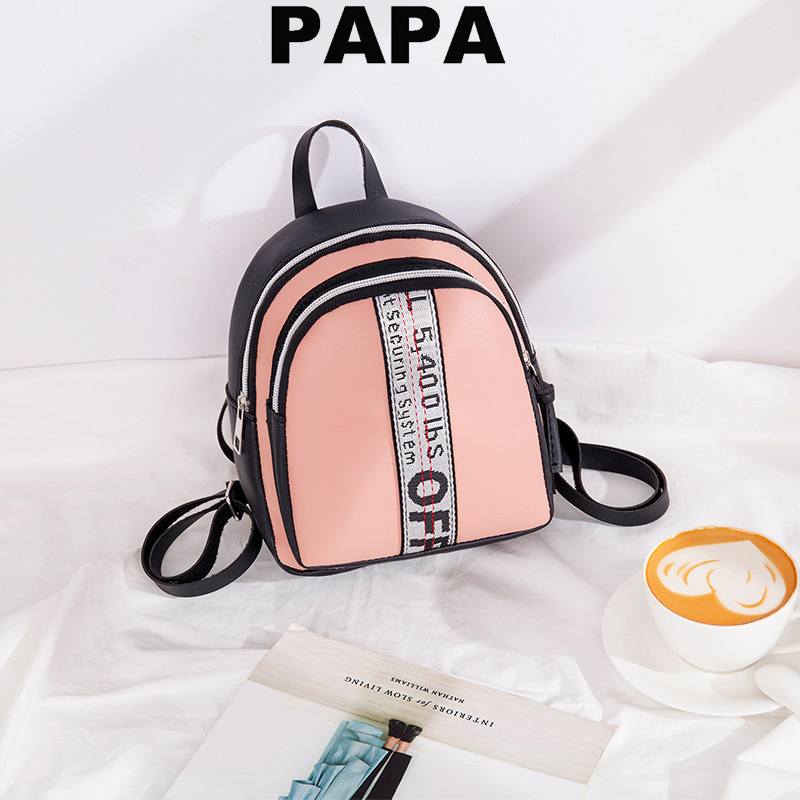 Fashion Korean Women's Bag PU Shoulder Bag Small School Bag Sling Bag Women Backpack Lady Bag